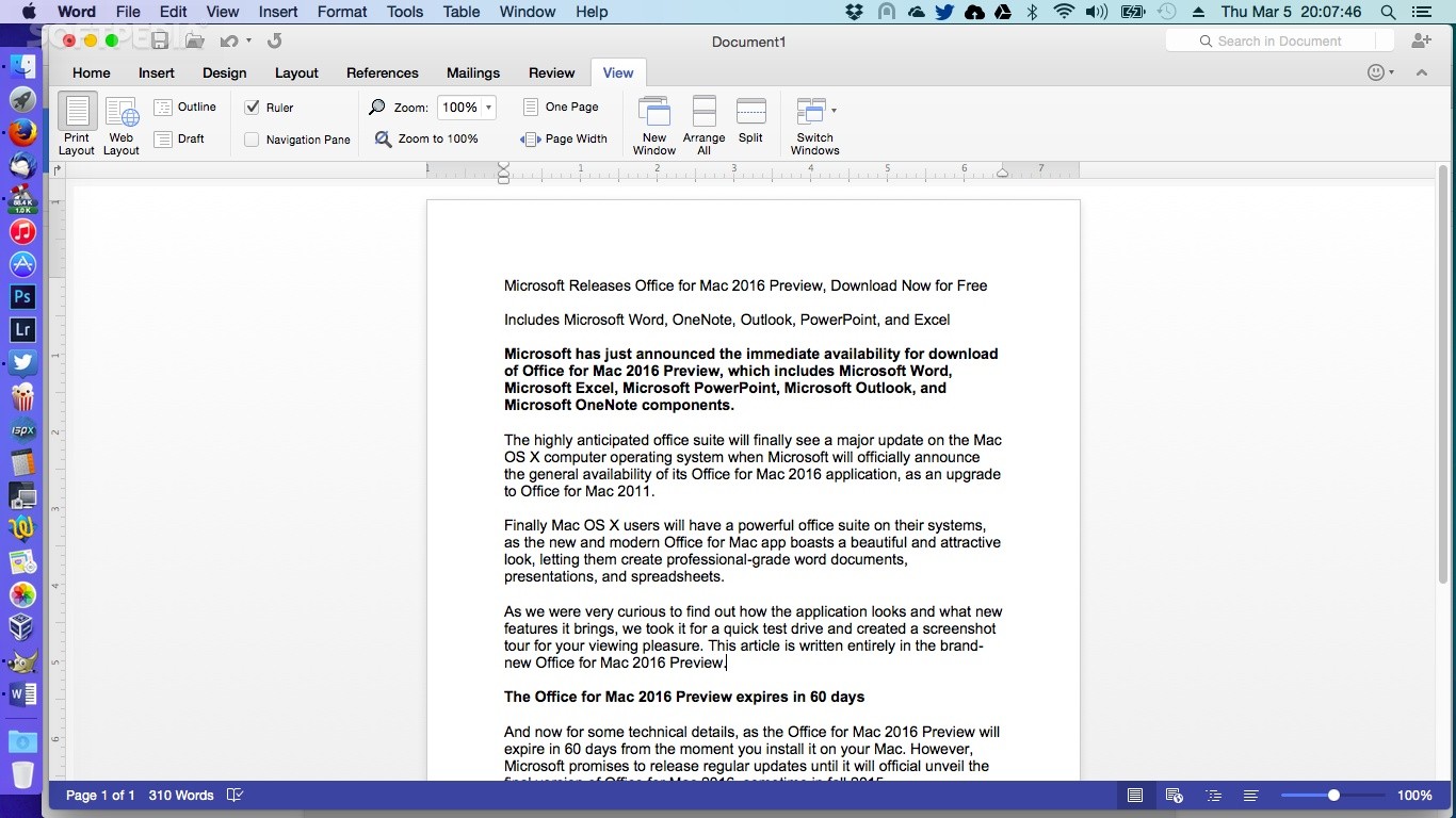 Word Excel For Mac Free Download